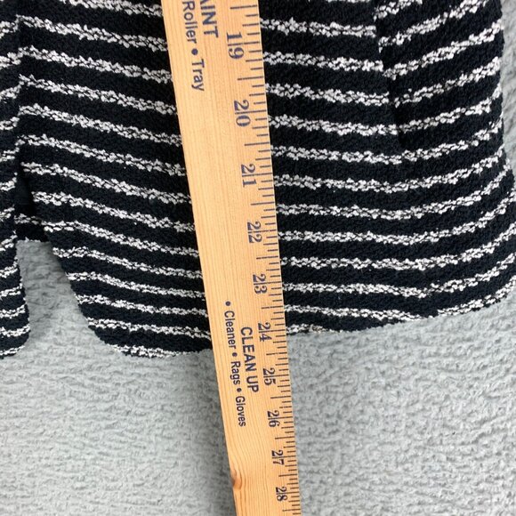 Theory Black and White Striped Blazer - Picture 11 of 13